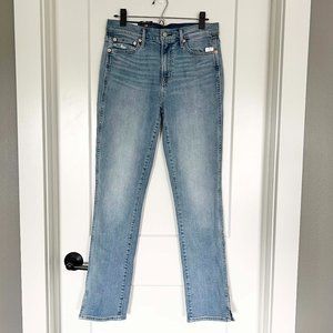 NWT GAP Mid Rise Split-Hem Vintage Slim Jeans, 29 Tall, Medium Wash